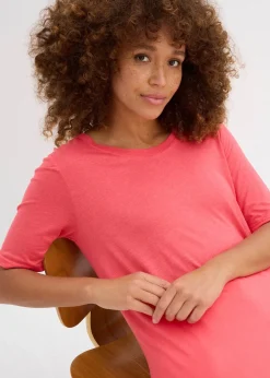 T-shirt long en viscose douce