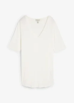 T-shirt long en viscose douce