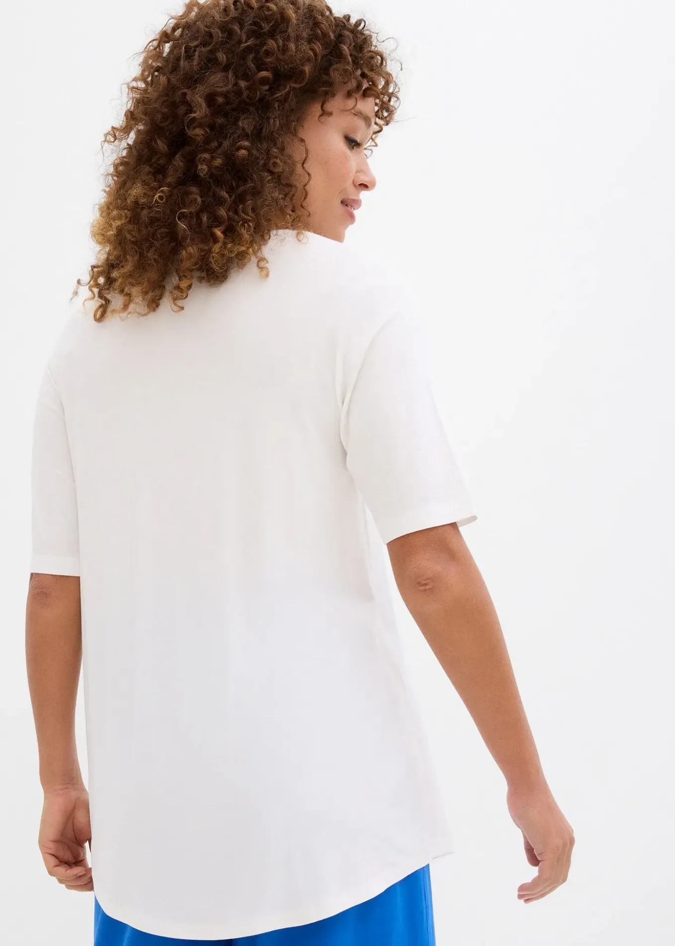 T-shirt long en viscose douce