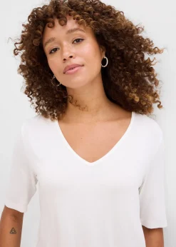 T-shirt long en viscose douce