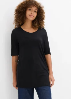 T-shirt long en viscose douce