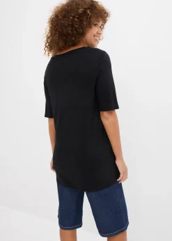T-shirt long en viscose douce