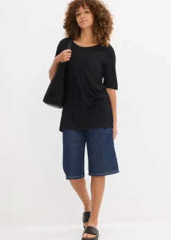 T-shirt long en viscose douce