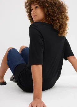 T-shirt long en viscose douce