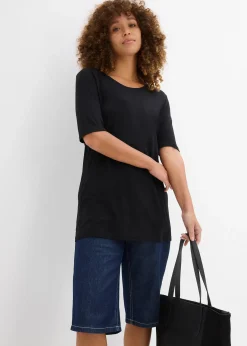 T-shirt long en viscose douce