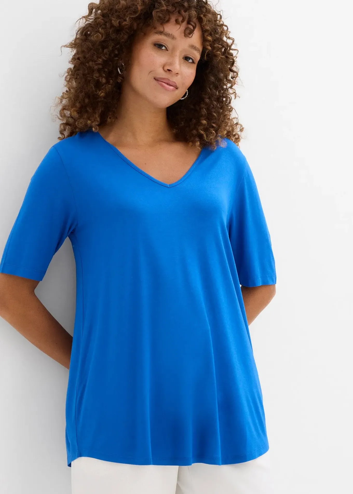 T-shirt long en viscose douce