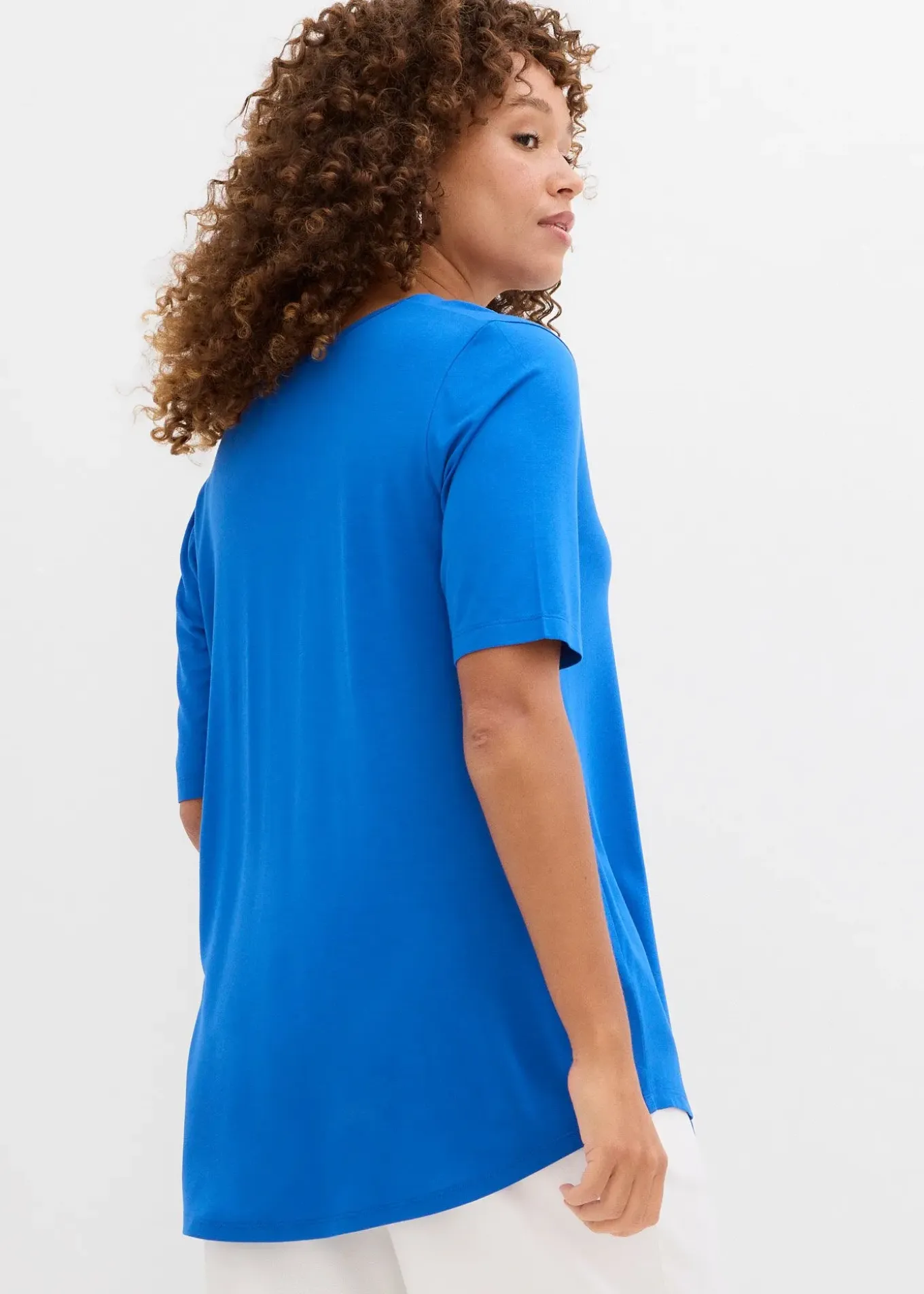 T-shirt long en viscose douce