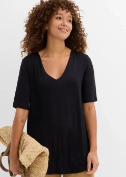 T-shirt long en viscose douce