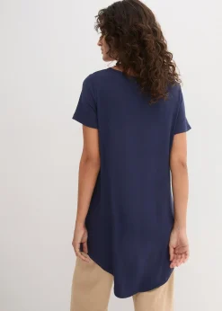 T-shirt long en viscose douce
