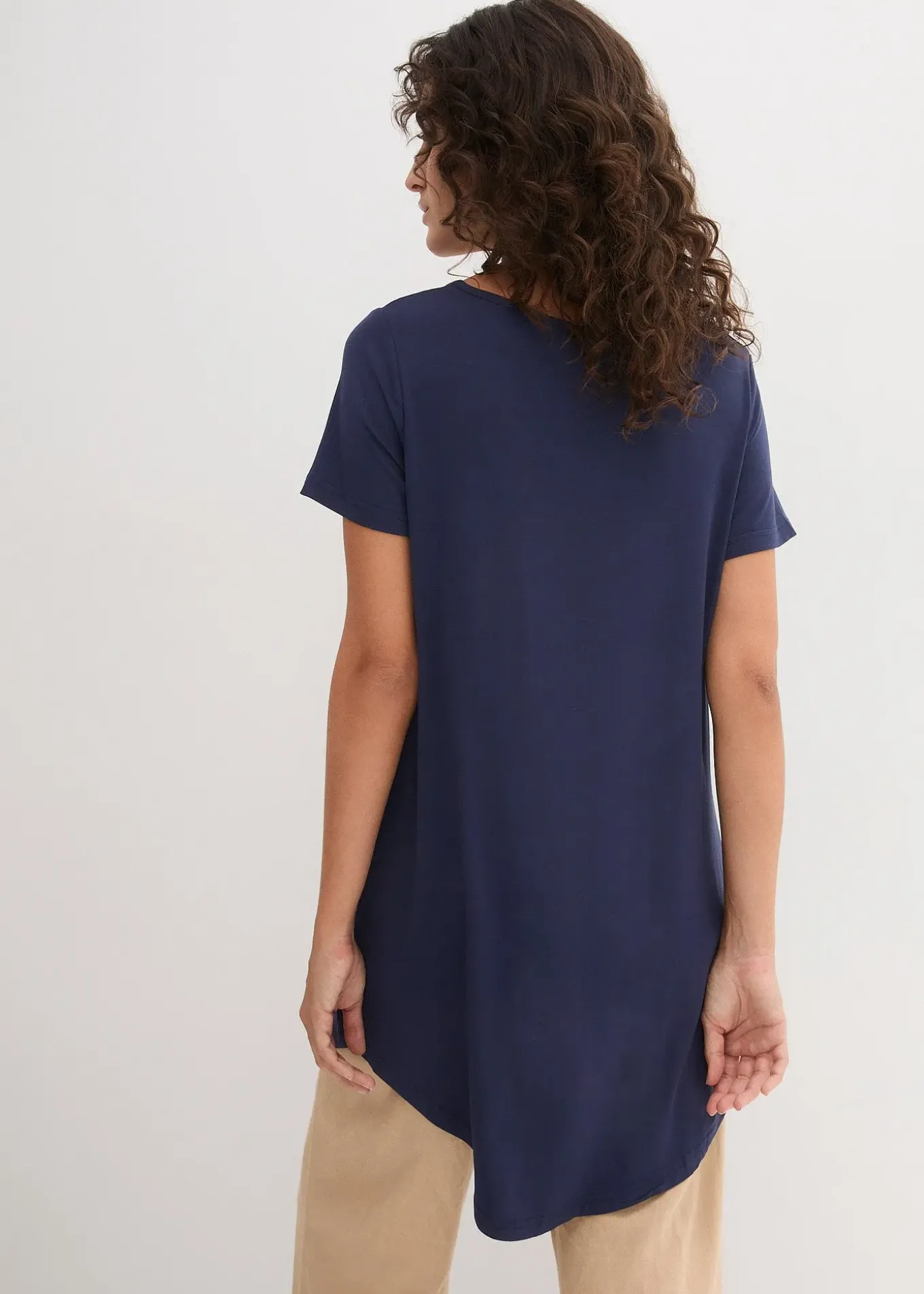 T-shirt long en viscose douce
