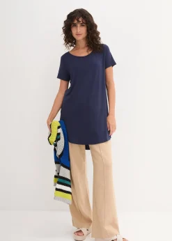 T-shirt long en viscose douce