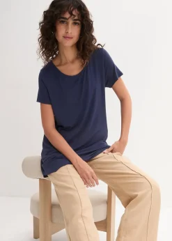 T-shirt long en viscose douce