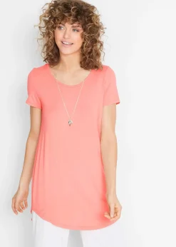 T-shirt long en viscose douce