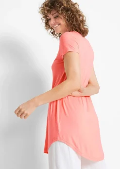 T-shirt long en viscose douce