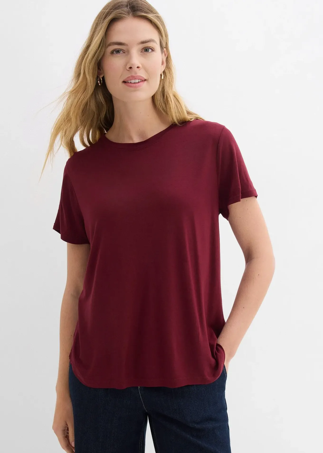 T-shirt long en viscose douce