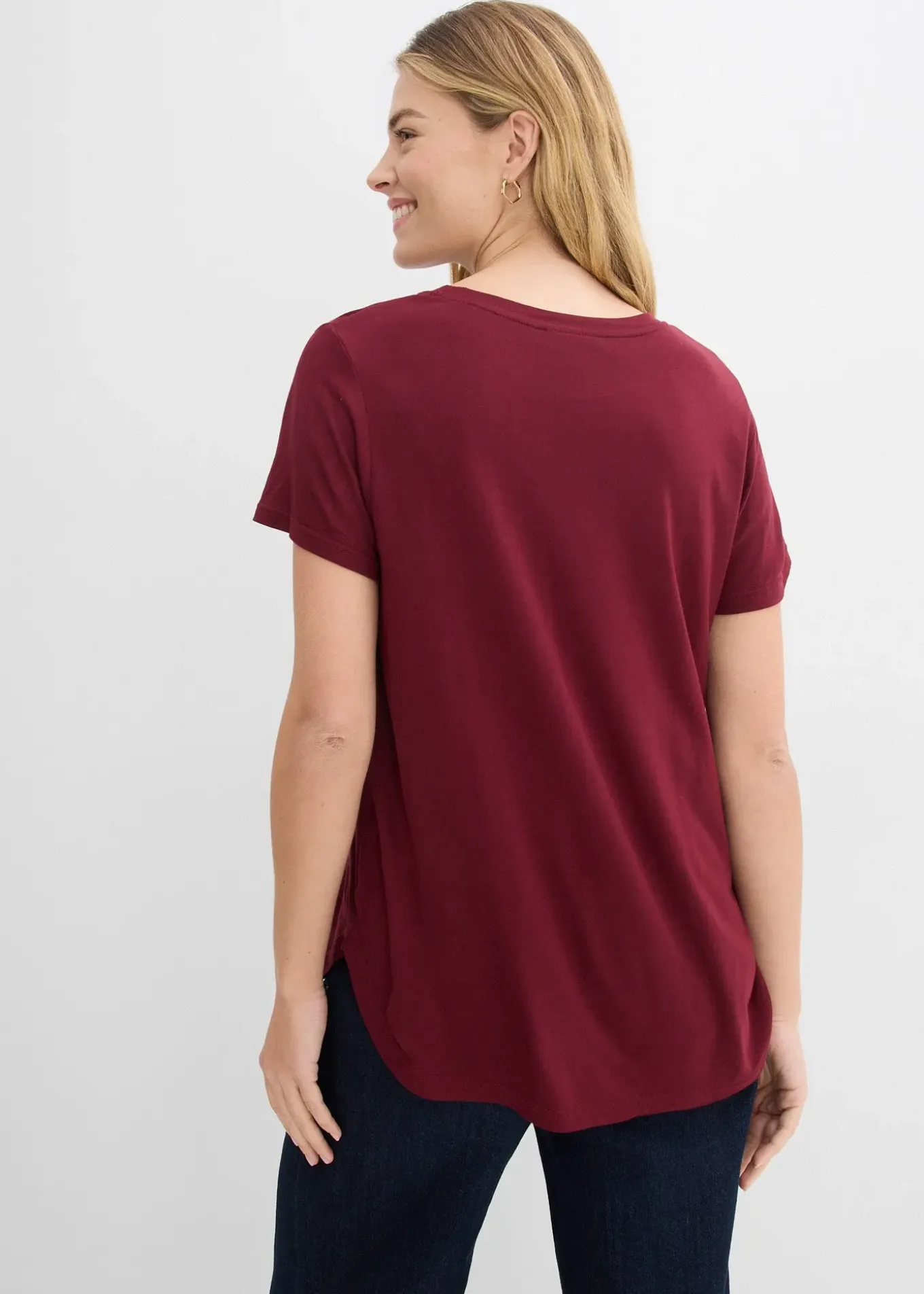 T-shirt long en viscose douce
