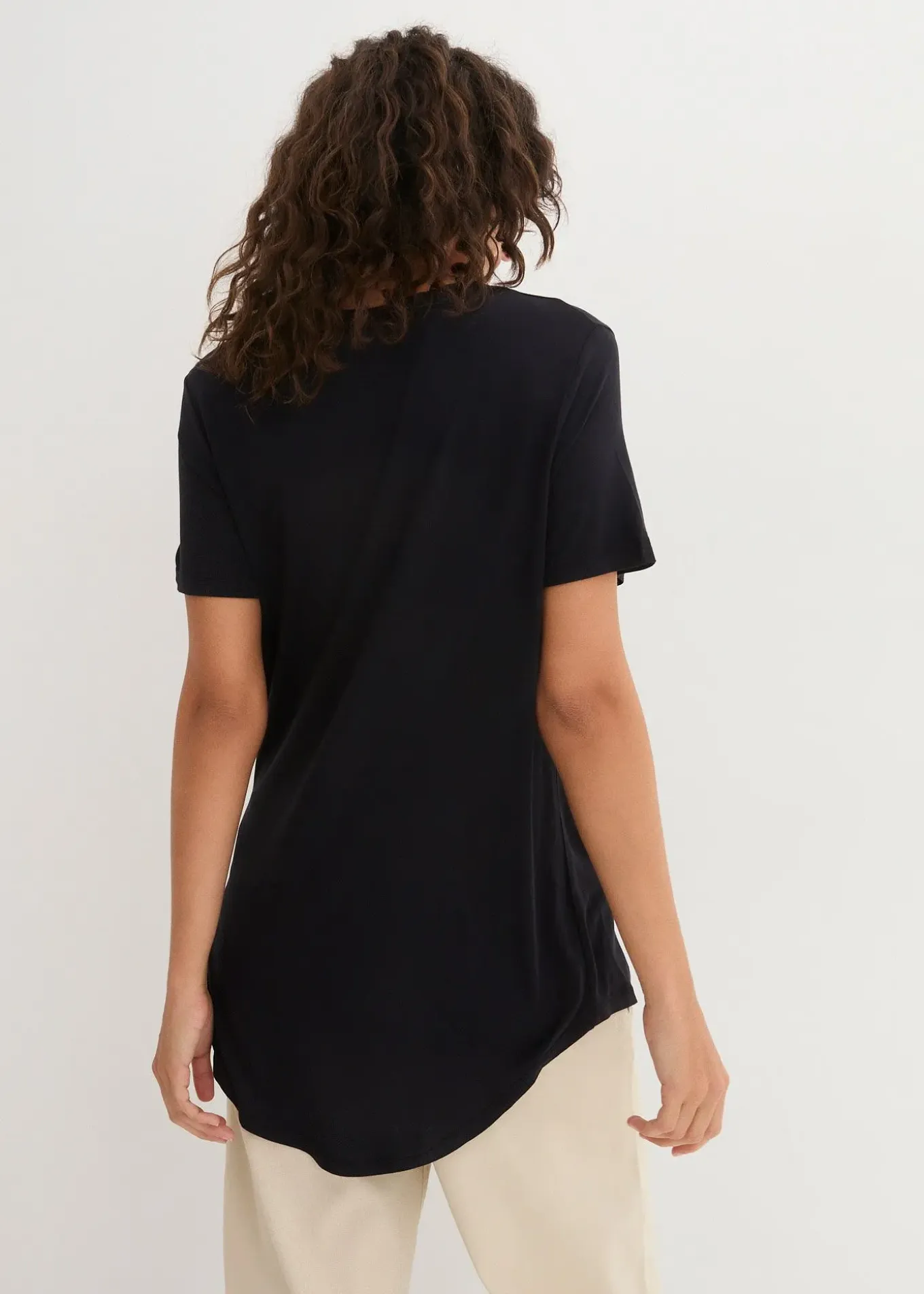 T-shirt long en viscose douce