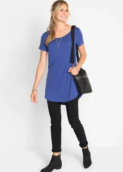 T-shirt long en viscose douce