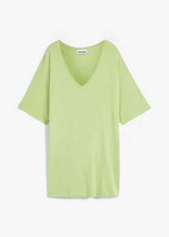 T-shirt long en viscose extensible