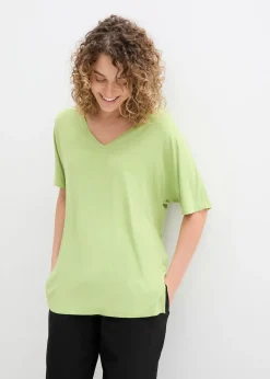 T-shirt long en viscose extensible