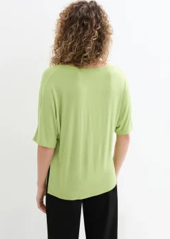 T-shirt long en viscose extensible