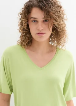 T-shirt long en viscose extensible