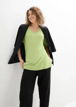 T-shirt long en viscose extensible