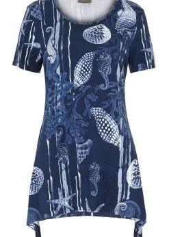 T-shirt long en viscose extensible