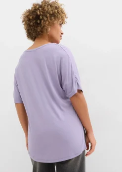 T-shirt long en viscose extensible