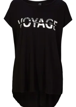 T-shirt long en viscose extensible