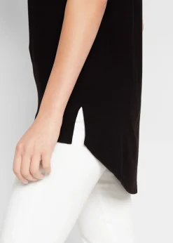 T-shirt long en viscose extensible