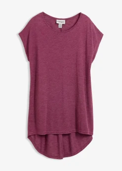 T-shirt long en viscose mélangée