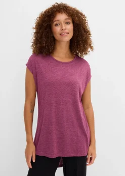 T-shirt long en viscose mélangée