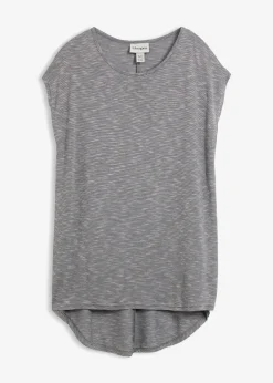 T-shirt long en viscose mélangée