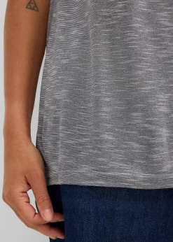 T-shirt long en viscose mélangée