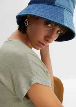 T-shirt long en viscose mélangée