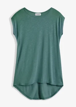 T-shirt long en viscose mélangée