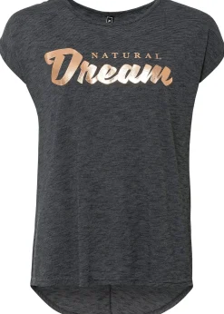 T-shirt long en viscose mélangée