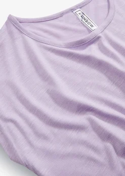 T-shirt long en viscose mélangée