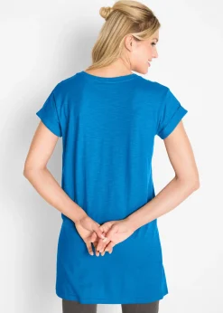 T-shirt long et boxy à manches courtes