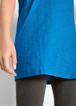 T-shirt long et boxy à manches courtes