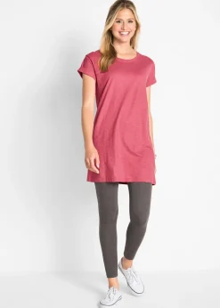 T-shirt long et boxy à manches courtes