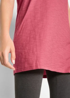 T-shirt long et boxy à manches courtes