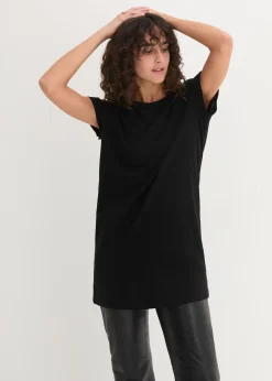 T-shirt long et boxy à manches courtes