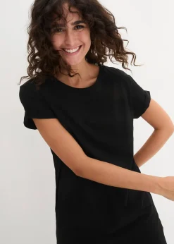 T-shirt long et boxy à manches courtes