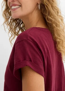 T-shirt long et boxy à manches courtes