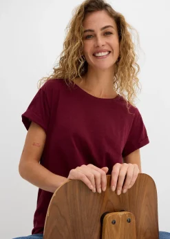 T-shirt long et boxy à manches courtes