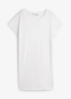 T-shirt long et boxy à manches courtes