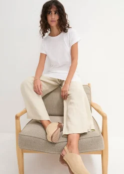 T-shirt long et boxy à manches courtes