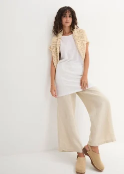 T-shirt long et boxy à manches courtes